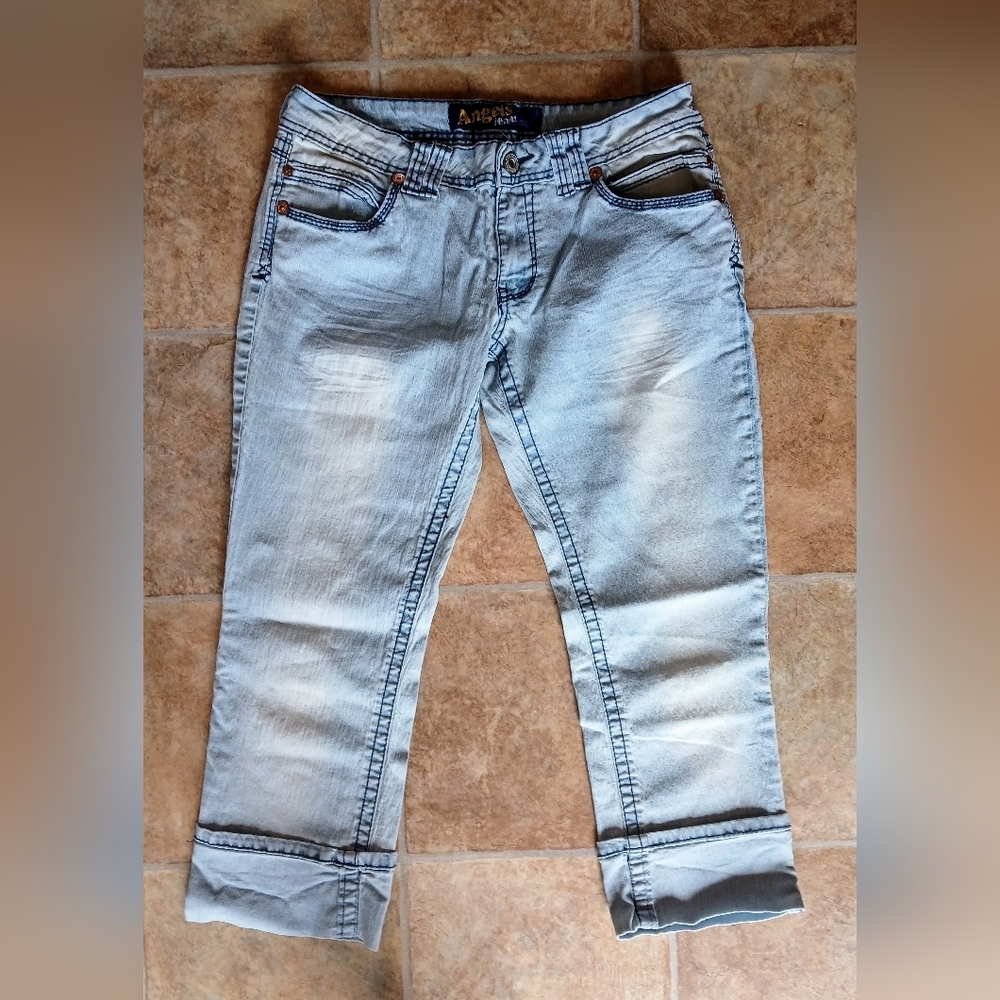 Angels Blue Ankle Cropped Jeans